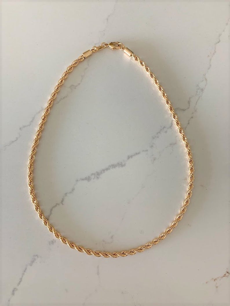 3.5MM Gold-filled Rope Necklace