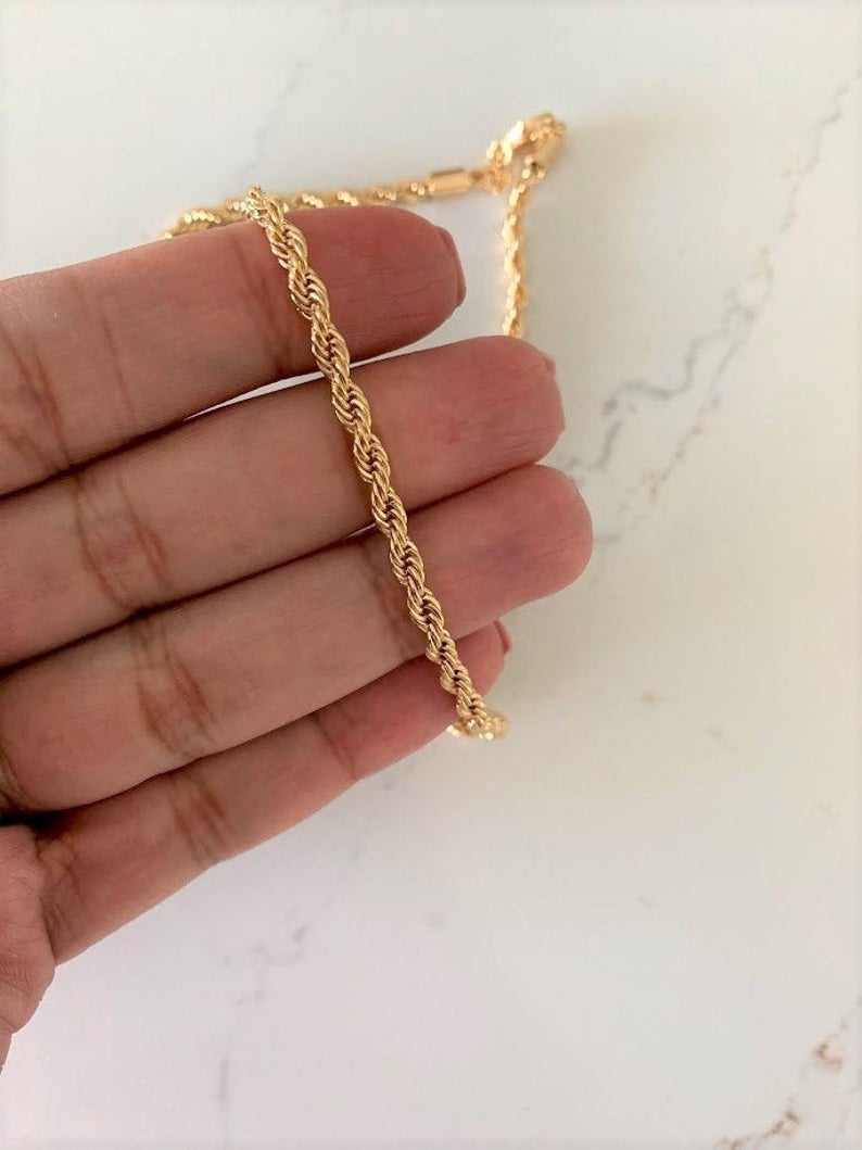 3.5MM Gold-filled Rope Necklace