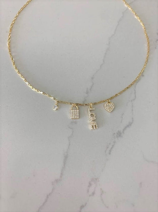 Sterling Silver and Gold Vermeil Paperclip Necklace