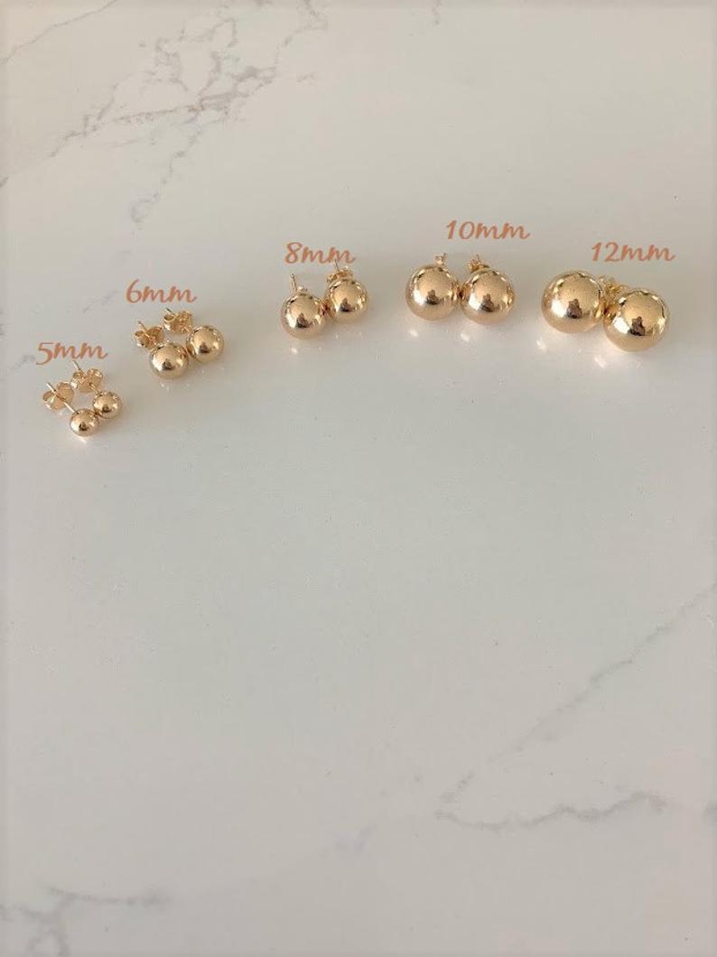 12mm Golden SouthSea Pearls Stud Earrings – L's Pearls