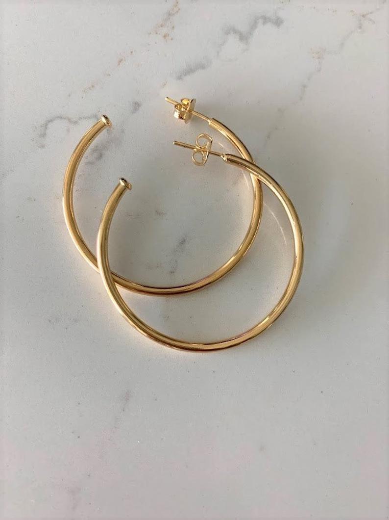 1.8MM Thin Open Hoops in Gold-filled