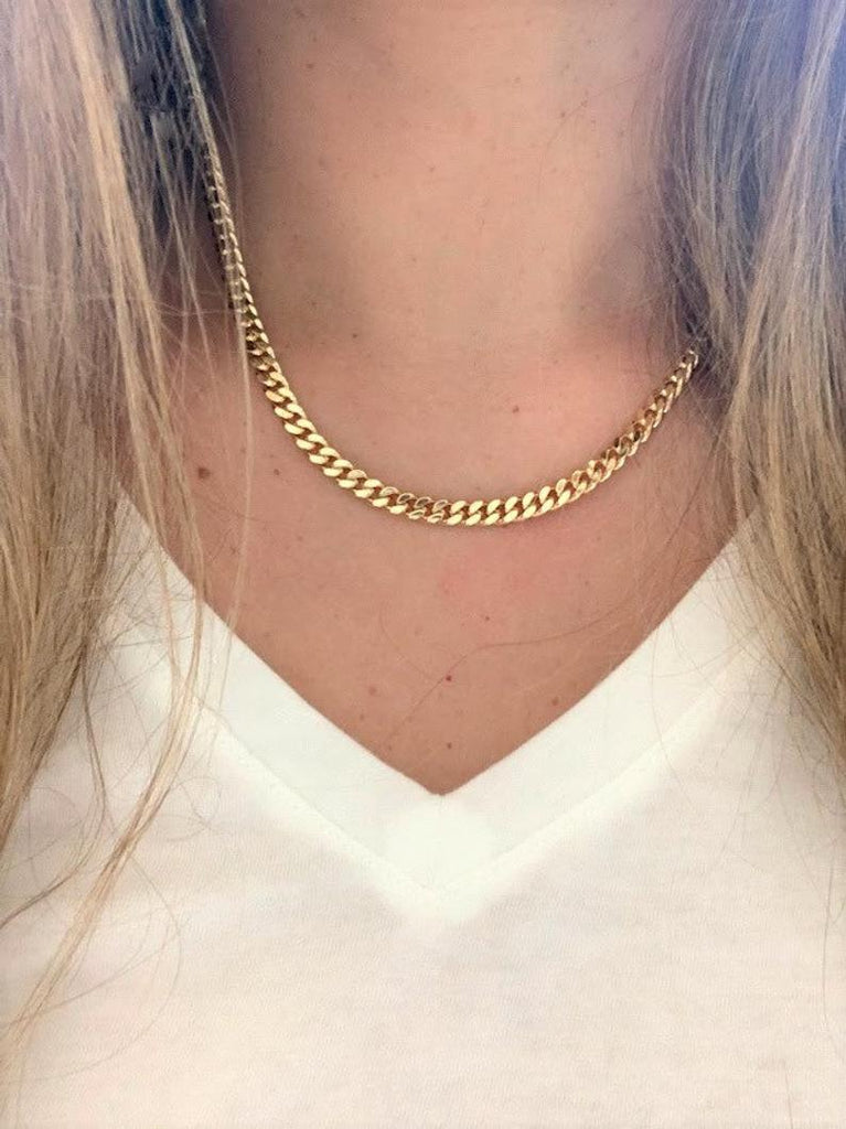 Chunky 6MM Curb Chain  | Gold-filled