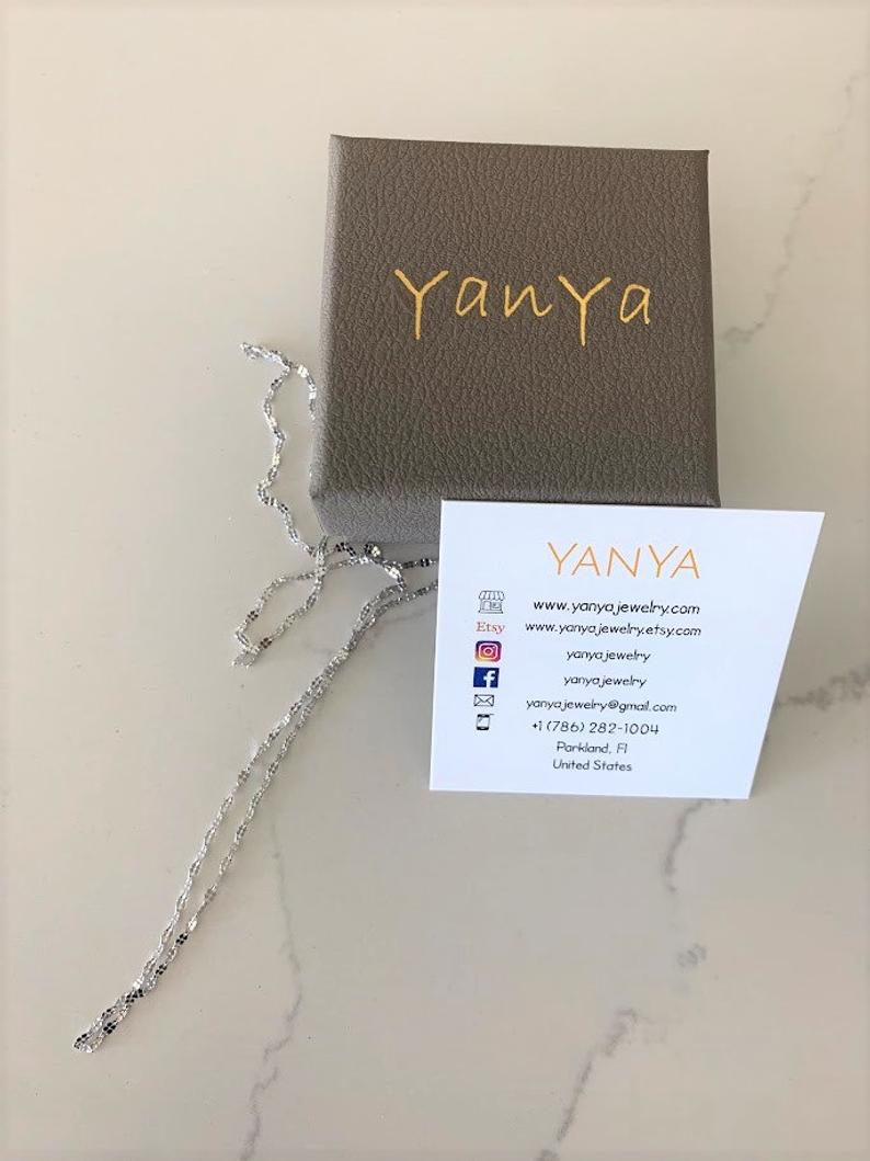 Solid 14K White Gold Mirror Chain, 1.7mm Twisted Mirror Chain