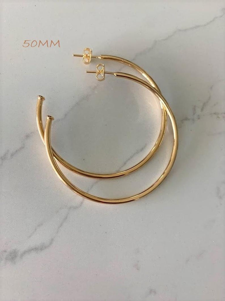 1.8MM Thin Open Hoops in Gold-filled