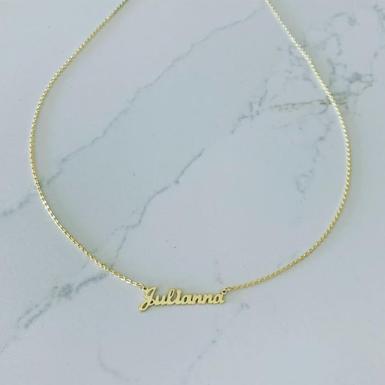 Mom's Dainty Personalized Necklace • Children Names • 925 Sterling Silver • 3MM Dainty Name Necklace for Mom • Dainty Custom Name Necklace
