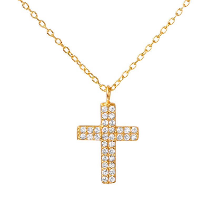 Medium Gold Cross Necklace Silver Cross Women Big Small Cross Necklace Religious Necklace Jewelry Dainty Cross Necklace Gold Cross Pendant